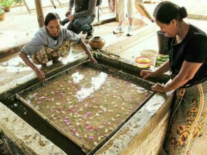 Elaboracion de papel en Birmania