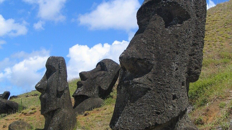 easter island, head, mystical